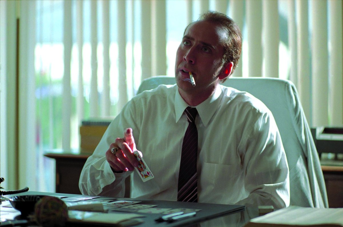 SirJeffNelson's tweet photo. #MatchstickMen throws a uniquely peculiar twist on the con man story. Even when some eccentricities of the plot stumble, this remains an infectiously good time. Nicolas Cage is delightfully wild and Alison Lohman is compelling. https://t.co/dUY5mie0DA