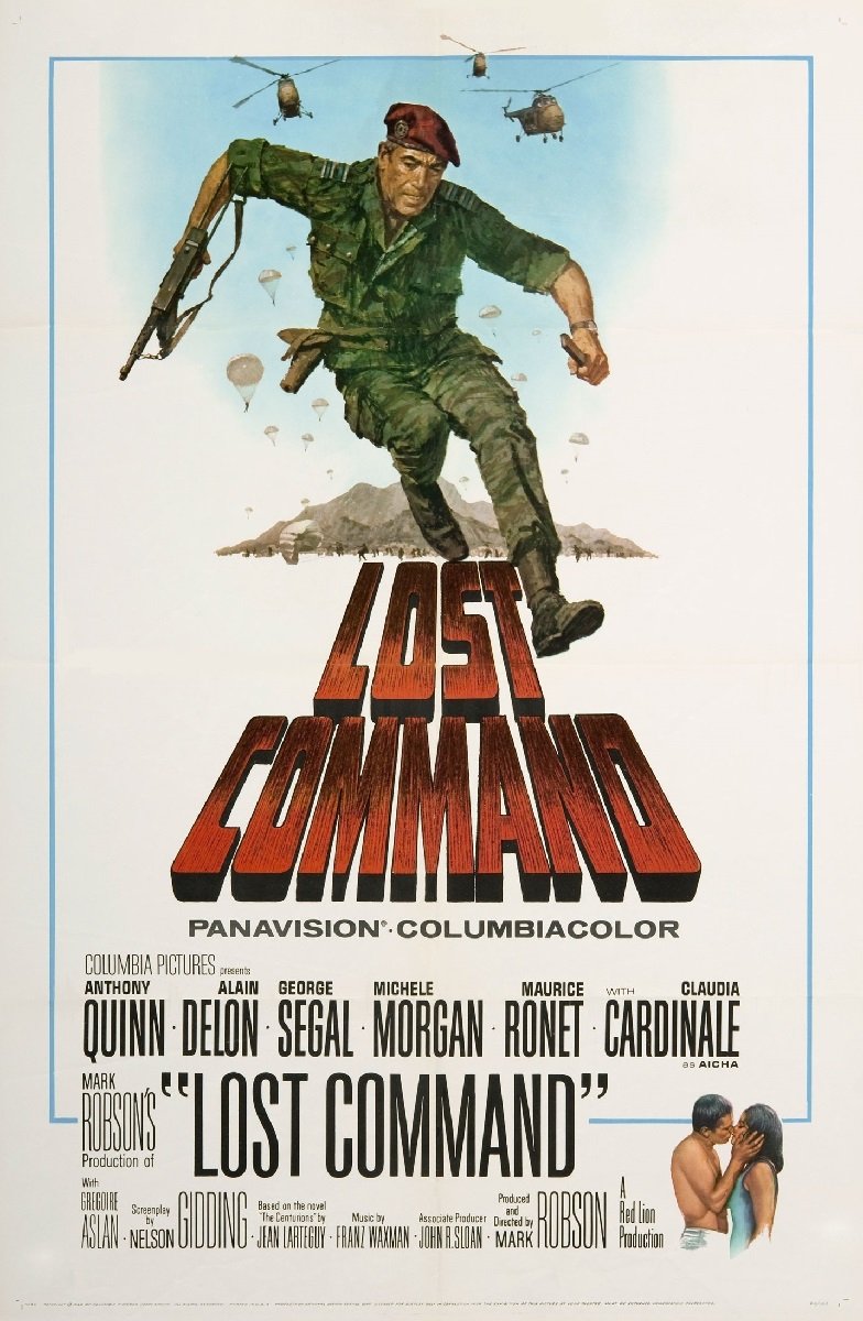 After a long day, I unwound by watching Lost Command (1966). It's interesting, if mediocre. A divisional historian is the main protagonist, so that gives it extra points. It goes from Dien Bien Phu to Algiers. It addresses atrocities & torture. Yet too Hollywood.