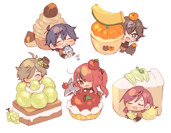 #このタグを見た人は黙って食べ物を持ったキャラを貼る 