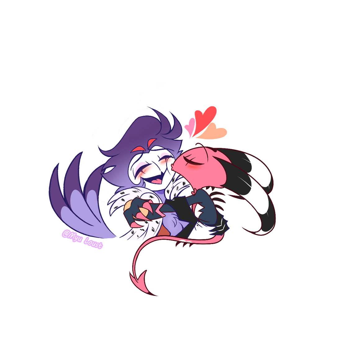 _pichona014's tweet photo. Cheek kiss 💕
I barely knew about the topic so I did something small and quick 
#HelluvaBoss #HelluvaBossFanart #Stolitz #Stolas #Blitzo #fullmooncountdownkiss https://t.co/jh5sWv787r