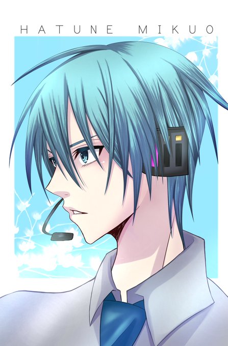 「blue hair headphones」 illustration images(Latest)