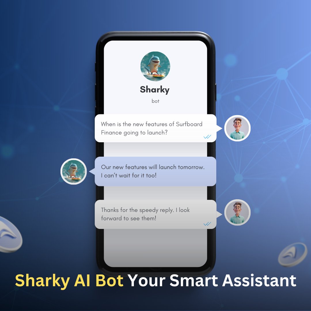 @SurfboardDefi 's Digital Wallet Scanning web app is powered by Sharky AI. 🦈🌊 Sharky #AI serves as your assistant for personalized portfolio management, predictive analytics, automated trading, and enhancing security in our community. 🤖 Ask anything with Sharky using /cs