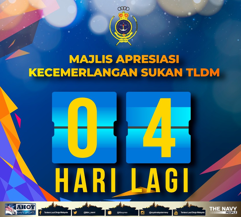 tldm_rasmi's tweet photo. LK I JJM Nor Saema binti Che Tengah adalah calon kedua bagi anugerah Olahragawati Sukan TLDM 2023.
4 hari lagi untuk kita tahu pemenang yang akan diumumkan semasa Majlis Apresiasi Kecemerlangan Sukan TLDM di @kdptldm pada 2 Jun 2024.
#FitNavy
#ISG14
#TLDM90
#SediaBerkorban https://t.co/dELdTLGNcW