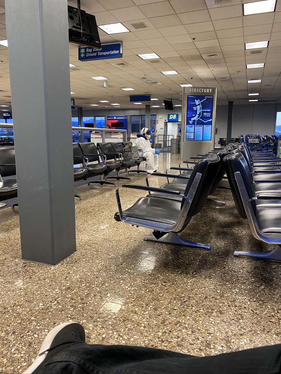 Throwback to April 2020 when I had to take a flight at the peak of COVID and I saw the airport more empty than I ever will again. I saw exactly one other non-employee the entire trip.