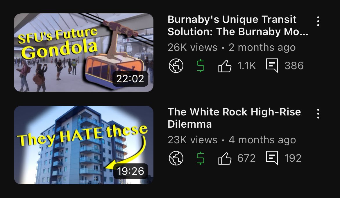 In an unexpected turn of events, The #WhiteRock High-Rise Dilemma has nearly caught up with my #SFU Gondola video!

I’m so happy thousands of people are getting a peak at the state of housing in our city by the sea. 

@whiterockcity