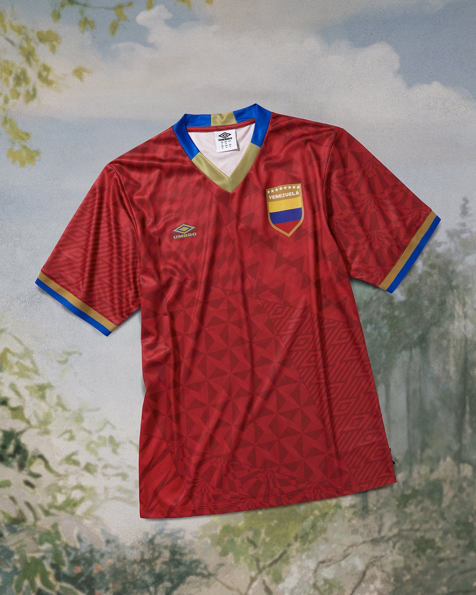 Umbro have created this new “Venezuela” shirt and it is being released to coincide with the upcoming Copa América 2024 tournament in the USA. Read more: footballshirtculture.com/lifestyle/vene… #Venezuela #umbro #footballshirts #soccerjersey #newkits