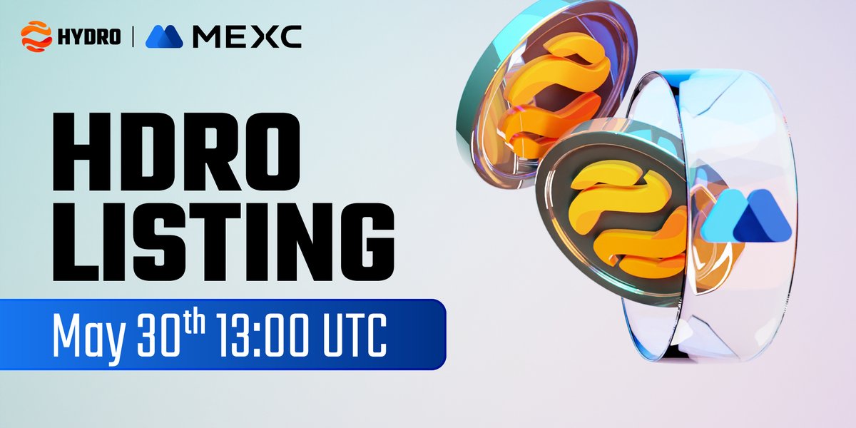 📢ATTN: Listing announcement $HDRO is listing on @MEXC_Official as the first Injective Dapp on a CEX Listing continues!