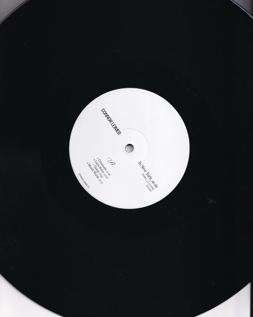 33 &amp; 1/3 revolutions per minute #Vinyl 
store.connorleimer.com