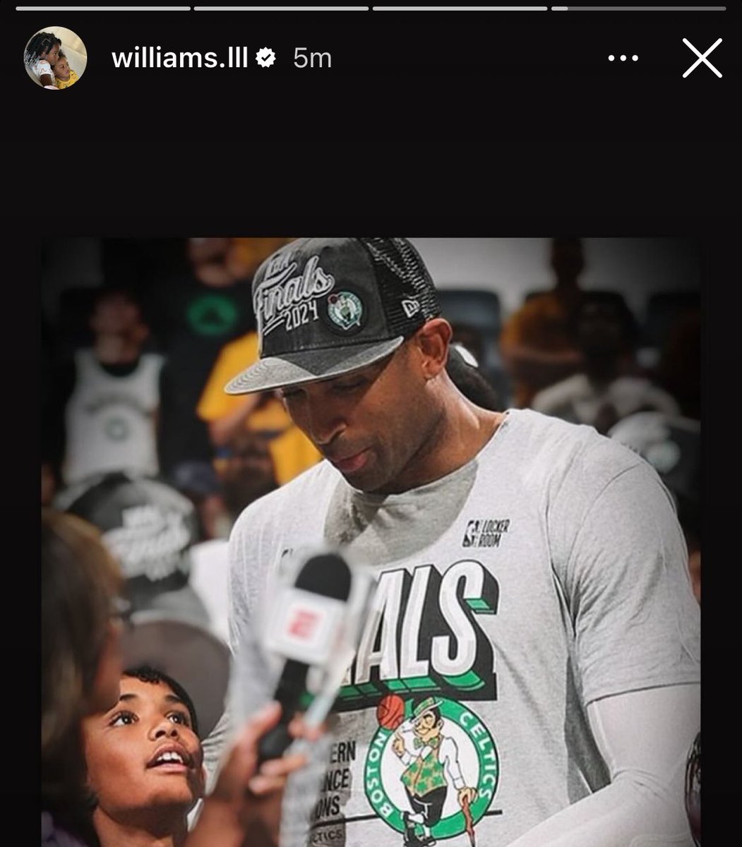 Rob Williams reposting Tatum and Horford celebrating is everything 🫡