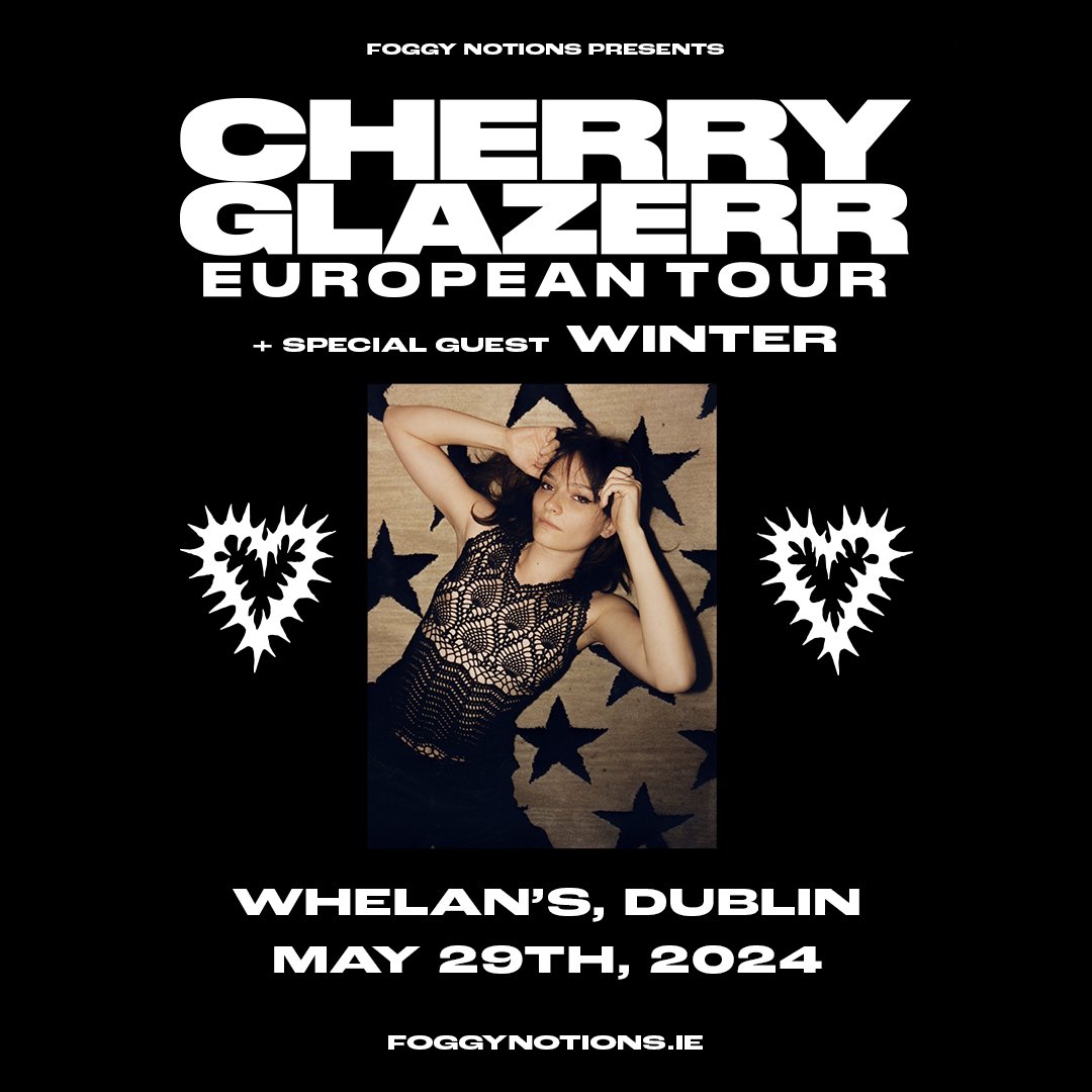 Tonight @whelanslive doors 8pm | Winter 8.15pm | @cherryglazerr 9pm whelanslive.com/event/cherry-g…..