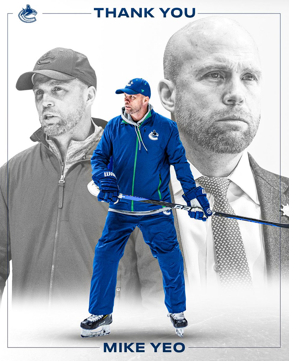 Vancouver Canucks General Manager Patrik Allvin announced today that the club has mutually parted ways with Assistant Coach, Mike Yeo. The organization would like to thank Mike for all his work the past two seasons.