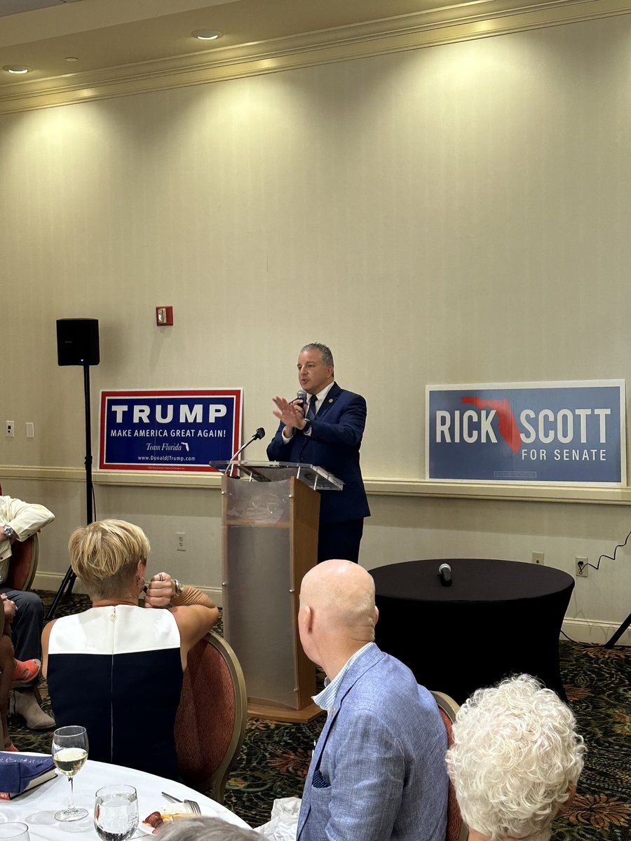 Proud to be with @SenRickScott today! He is an incredible leader for Florida and my pick for the next Majority Leader of the US Senate. It’s time to take back Washington.