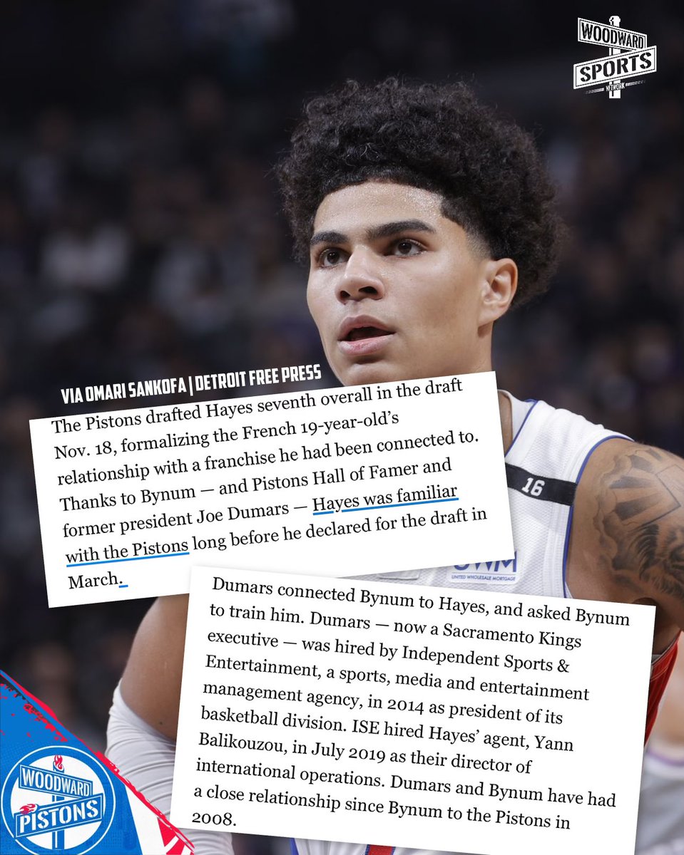 How many people know the connection between Killian Hayes and the Pistons organization dates back to 2019 before Troy Weaver was hired in 2020?