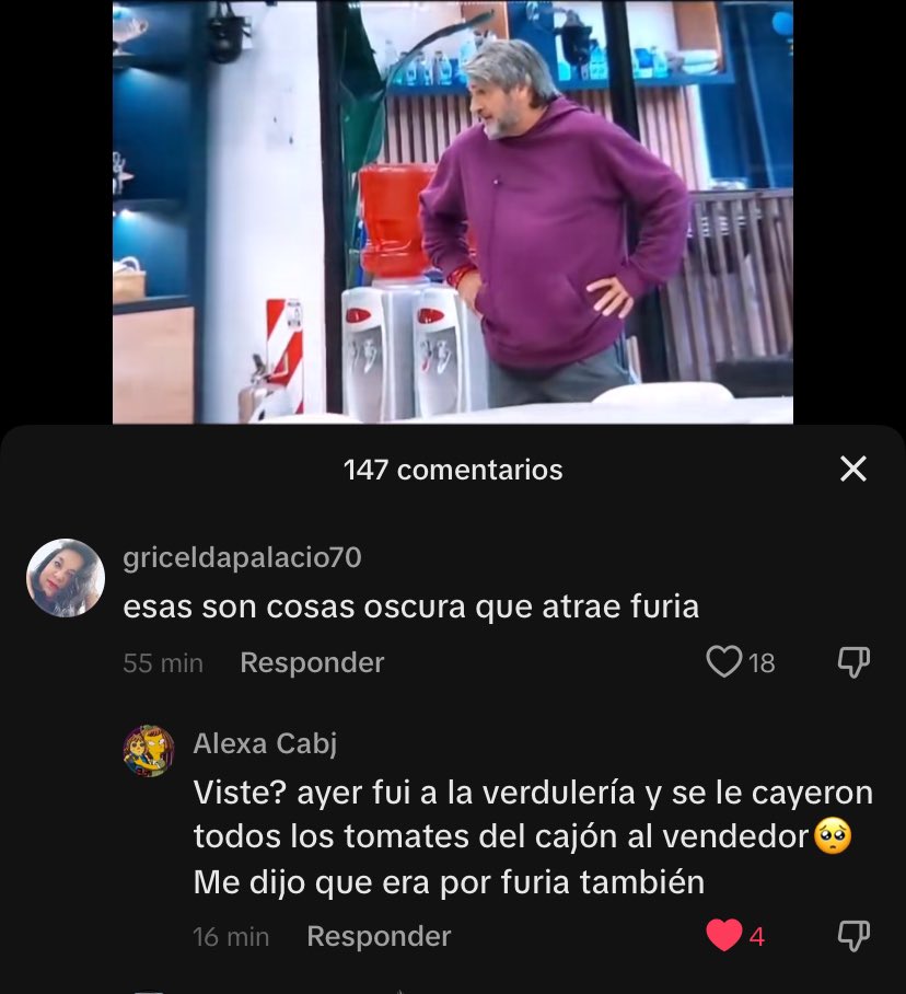 Estaba viendo Tiktok y me salio un video de Dario explicandole a Virginia el fantasma que vio en la mañana y fui a los comentarios y me salio esto😂😂 los amo furiosos #GranFuria