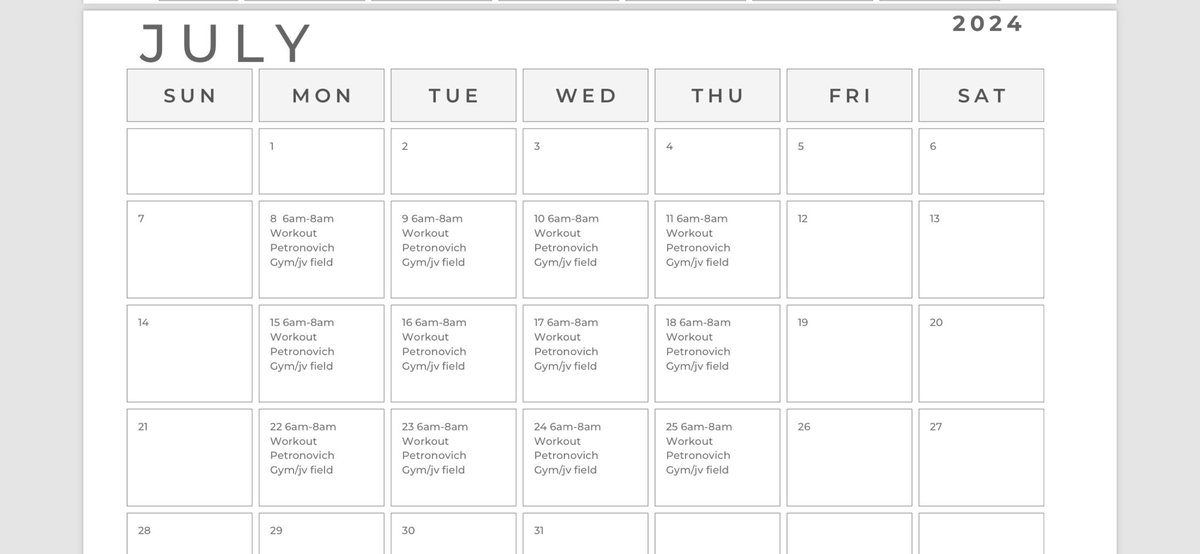 WinslowBaseball's tweet photo. June Calendar! Summer workouts start Monday June 3rd. See you there! https://t.co/2bIpPcnfuF