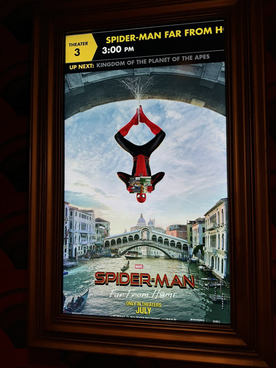 Spider-Mondays continue!

Spider-Man: Far From Home ✅

Low key forgot how funny this particular movie was. 

The end of the Infinity Saga 🥹

#SpiderMan
#SpiderManFarFromHome
#SpiderMondays