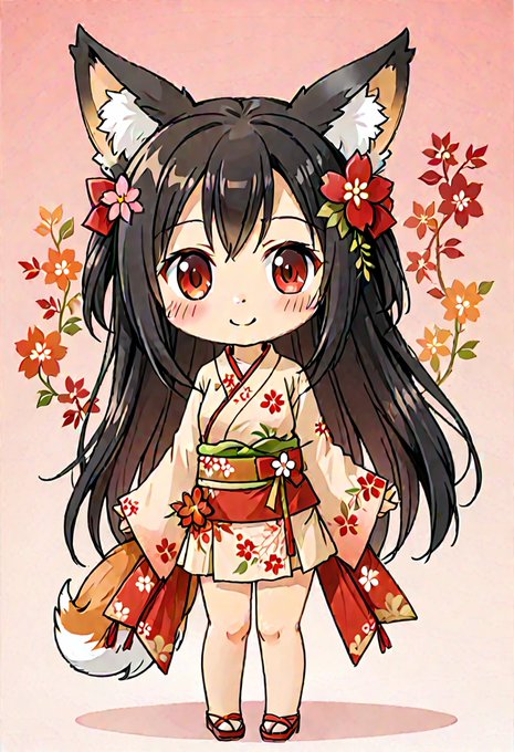 「fox ears japanese clothes」 illustration images(Latest)