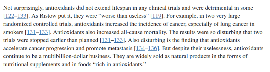 ROS theory is more complicated than 'just take antioxidants bro'