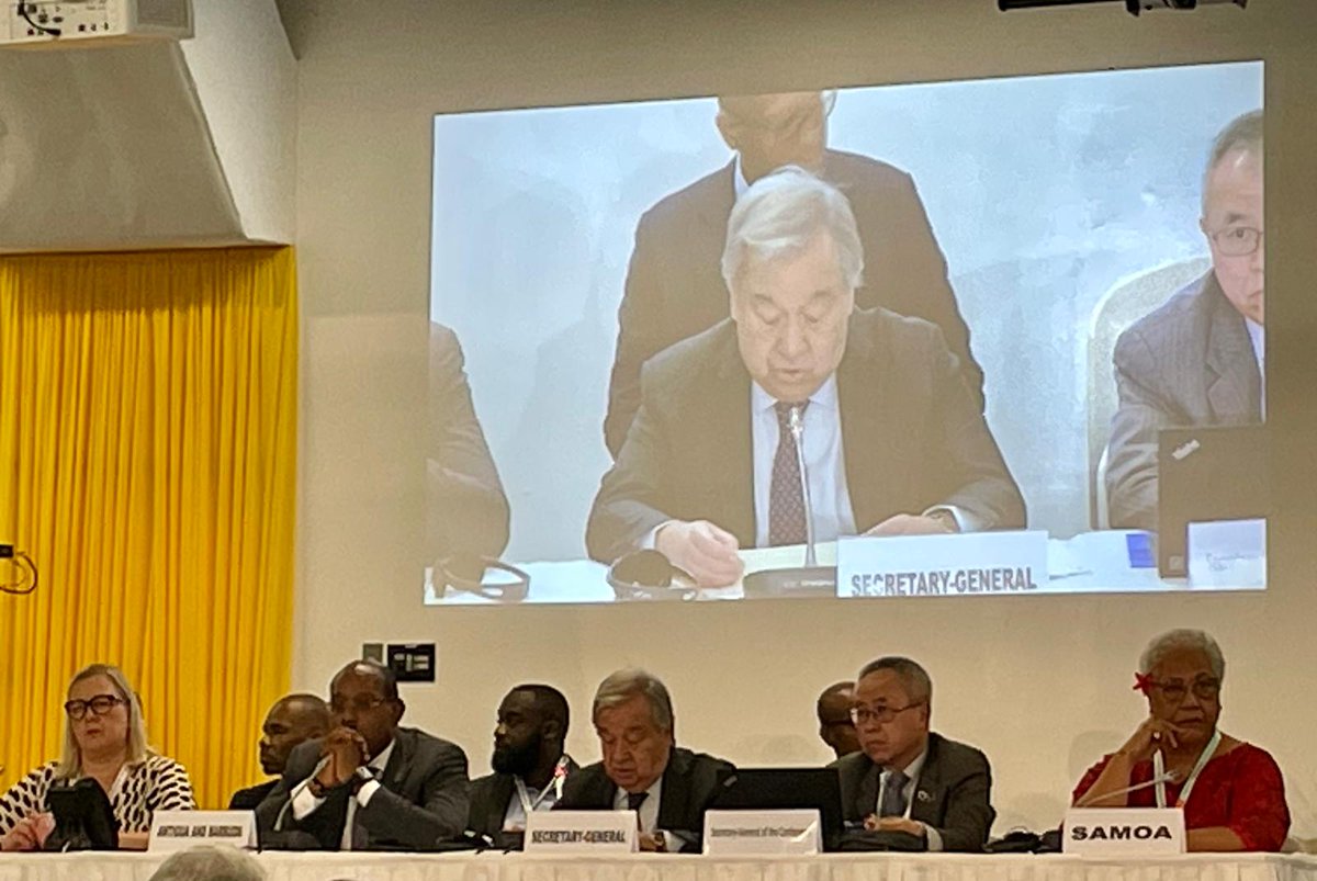 StS for Foreign Affairs and Cooperation of 🇵🇹 attended HLM on Mobilisation of Resources at #SIDS4. There is a need to focus on innovative actions to tackle urgently pressing challenges of financing access and debt sustainability, including through the implementation of ABAS.