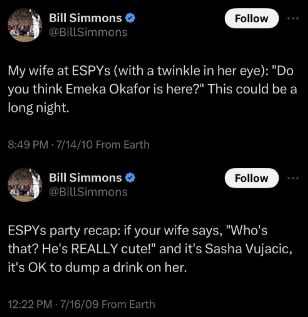 Bill Simmons loved tweeting about ESPYs parties