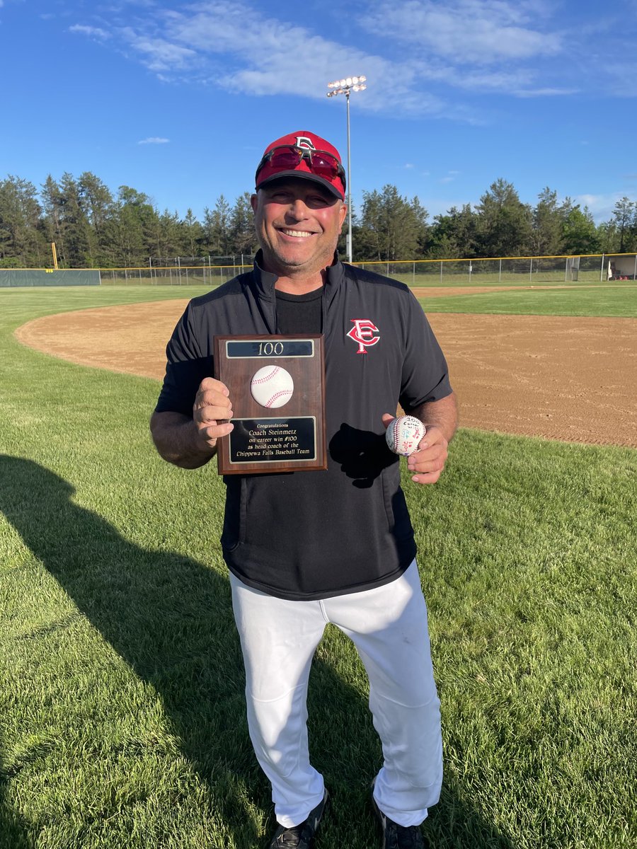 Congratulations to Mitch Steinmetz for earning career win #100 as head coach of the Cardinals! Thank you for your leadership in our program! #MightyCardinals