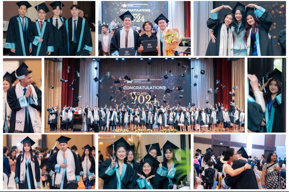Sarah_Newton21's tweet image. Our class of 2024 graduating from @northbridgecam on Friday evening - a momentous occasion for our 78 graduates - not always an easy journey for some but we’re so proud to see them relish this moment #graduates #graduation @NAEducation #cambodia #phnompenh