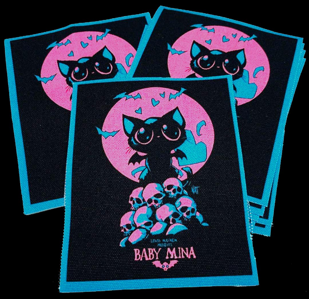 Something a little different...I introduce BABY MINA! We have a whole lot of awesomely cute stuff coming from lewismayhem.com