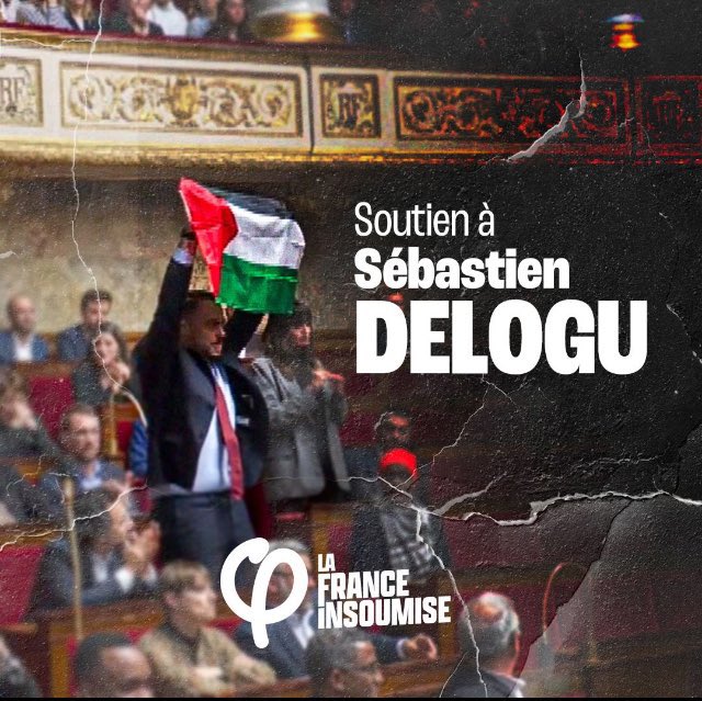 #SoutienSebastienDelogu
#SoutienDavidGuiraud 
Ils sont notre honneur !
#FiersDetreInsoumis 
#Genocide‌AGaza 
#FreePalestine