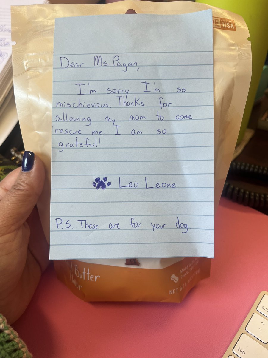 🐾 When you let a staff member go home early to check on her fur baby, and her fur baby sends your fur baby a little gift of appreciation... Moments like these remind us that kindness always circles back! #FurBabyLove #WorkFamily #ActsOfKindness