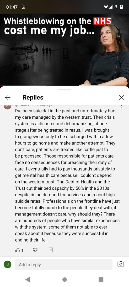 Joancorrigan1's tweet image. #westerntrust
@healthdpt 

Listen to the attached podcast 

Read the comments 

DOH are MONSTERS

@RobinSwann_MLA 
@niahealth 
@niexecutive 
@UTVNews 
@StephenNolan 
@adamcsmyth 
@BBCNewsNI 
@YahooNews