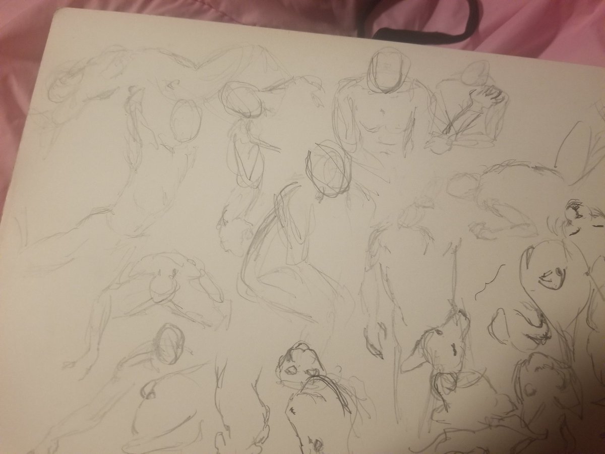 questwithac's tweet image. bsky.app/profile/sapien…

Gonna try to be more active with art and such here and on bsky! 
Some 30s animals and 60s human gesture sketches. 
#sketches
#drawing