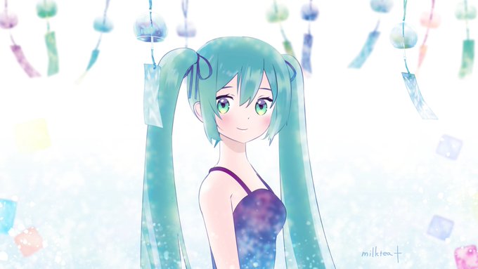 「aqua eyes ribbon」 illustration images(Latest)