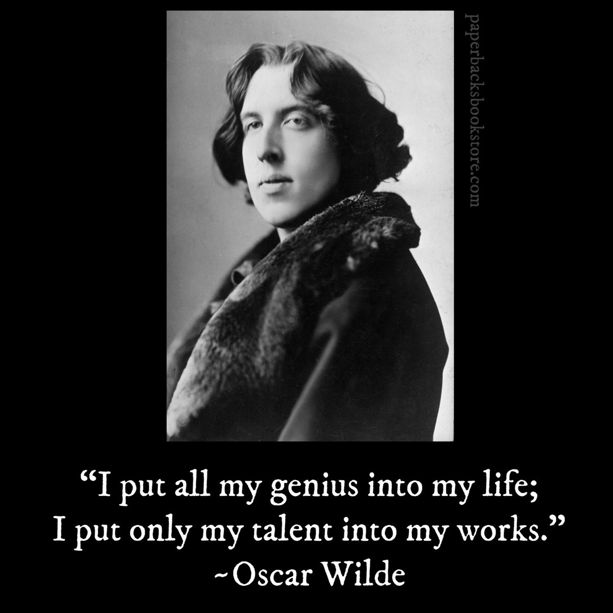 Paperbacks_Plus's tweet photo. “I put all my genius into my life; I put only my talent into my works.” ~Oscar Wilde
#genius #mylife #mytalent #life #talent #myworks #OscarWilde #artofwriting #onwriting #writer #Literaryportraits #storyteller #bookseller #writingtips #reader #books #writers #writing #towrite https://t.co/99DKQKRyD0