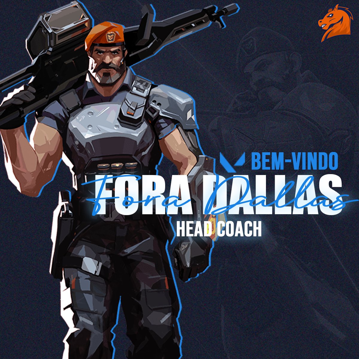 📍FORA VALORANT - @DallasValorant 

Dallas traz uma vasta experiência e uma mente estratégica afiada para a nossa equipe. Com sua liderança e conhecimento, estamos confiantes de que ele nos levará a novas alturas no cenário competitivo.

Mais novidade em breve.

#GOFORA #FORAVLR