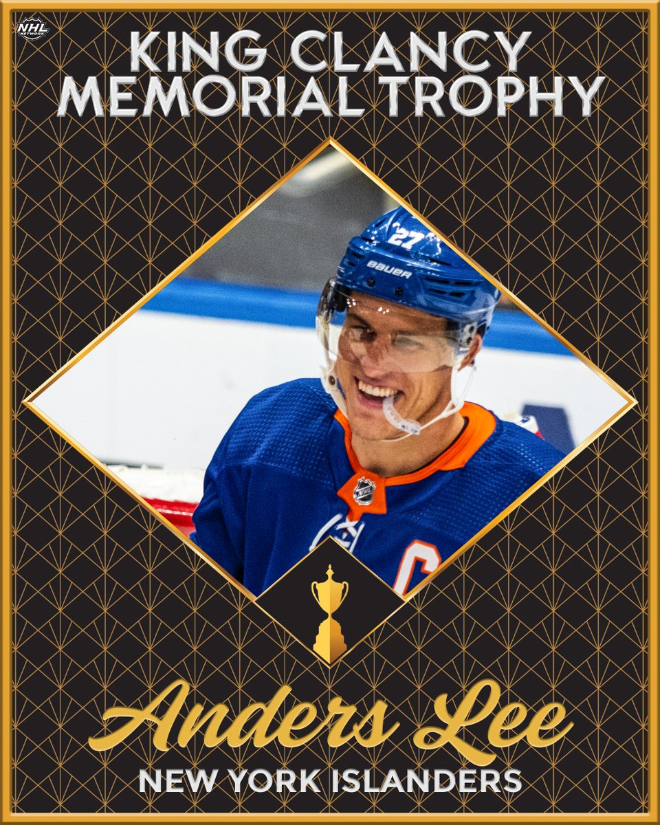 Congratulations to @NYIslanders captain Anders Lee on winning the 2023-24 King Clancy Memorial Trophy! #Isles | #NHLAwards