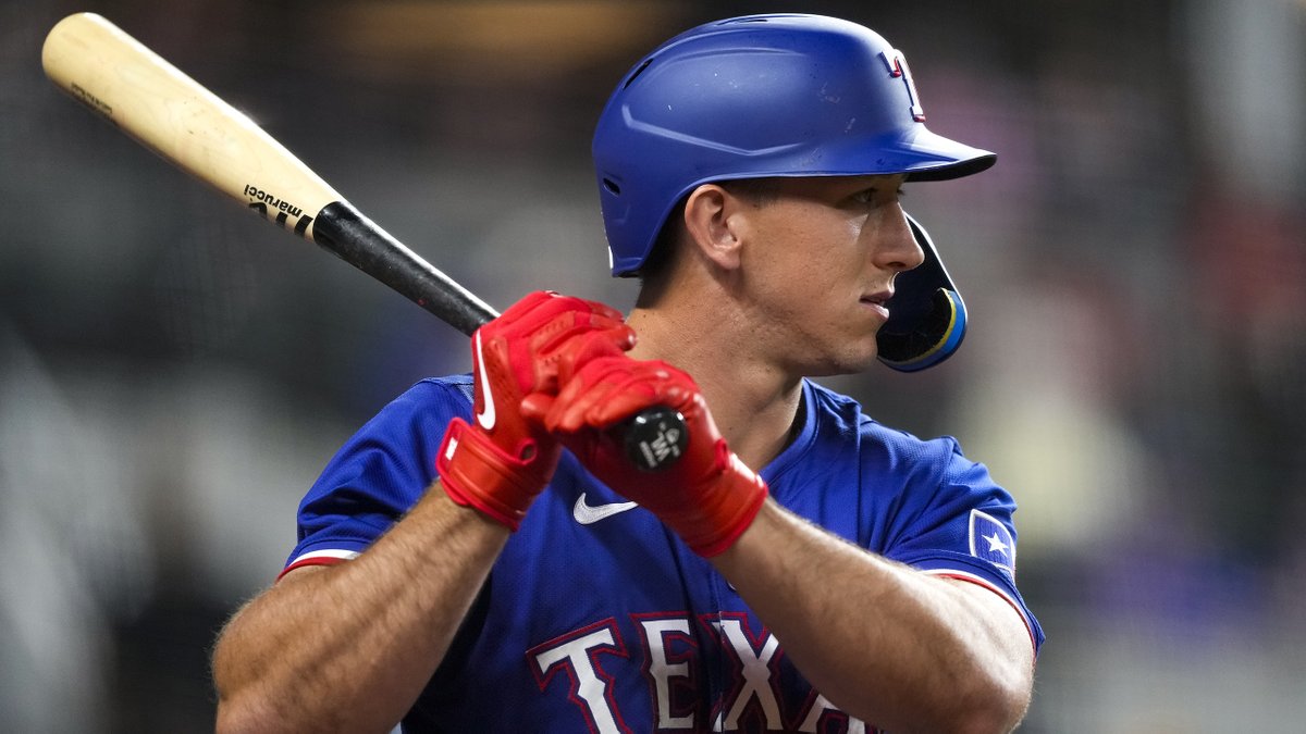 Wyatt Langford is BACK! After missing the previous 20 games with a hamstring strain, MLB's No. 4 prospect returns to the lineup for the #TexasRangers: atmlb.com/3TPb2ZV