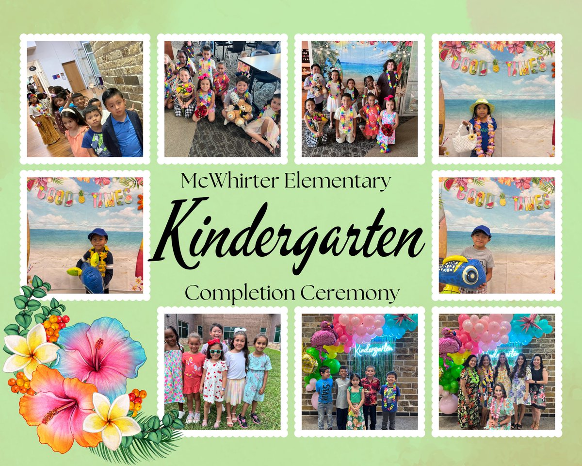 👩‍🚀🎉 Congratulations to the amazing Kindergarten students at McWhirter Elementary on their completion ceremony today! Your hard work and bright smiles have made this year unforgettable. Here's to many more years of learning and fun! 🌟📚