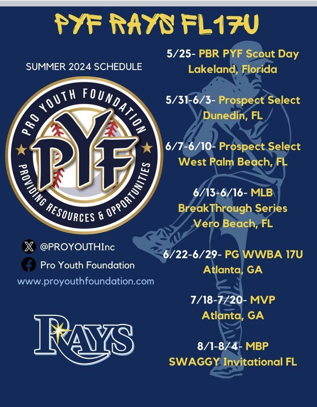 My schedule for the summer <a href="/PROYOUTHinc/">P.R.OYouthFoundation</a>