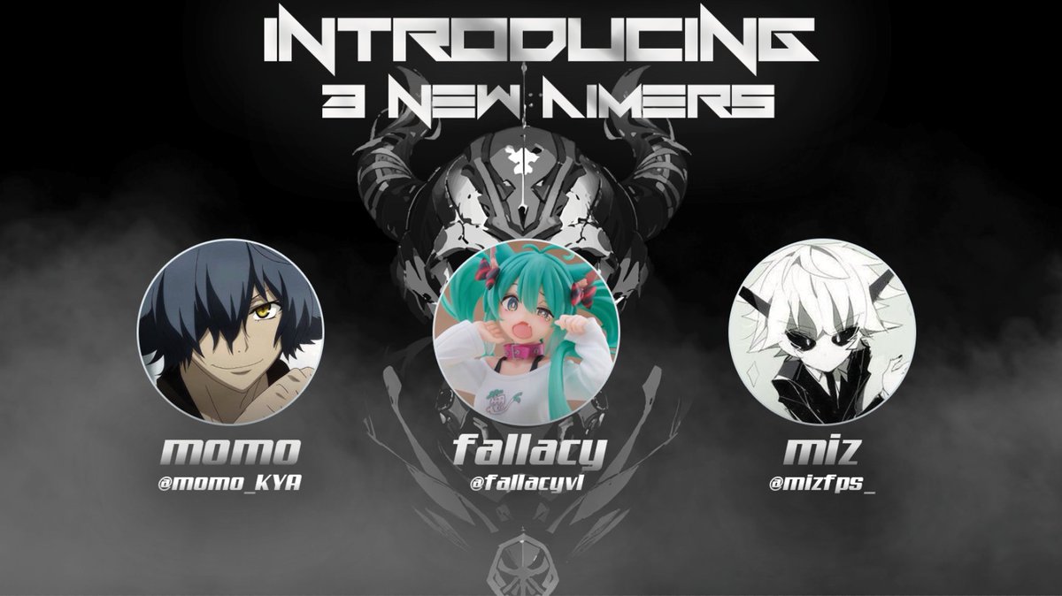 RitualRev's tweet photo. 🖤Introducing: Ritual Aimers 🖤

👤 @momo_KYA 
👤 @fallacyvl 
👤 @mizfps_ 

#RitualRevolution | #RitualAims
more to come soon.... https://t.co/CA24WdaJAg