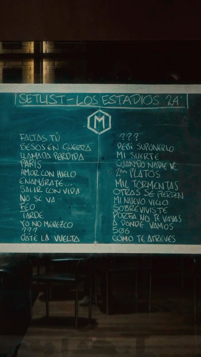 Morat publicó el set list de la gira de los estadios y yo solo puedo decir una cosa.
¿Cuánto Gatorade por deshidratación por lágrimas hay que tomar para no desmayarse en un concierto así?