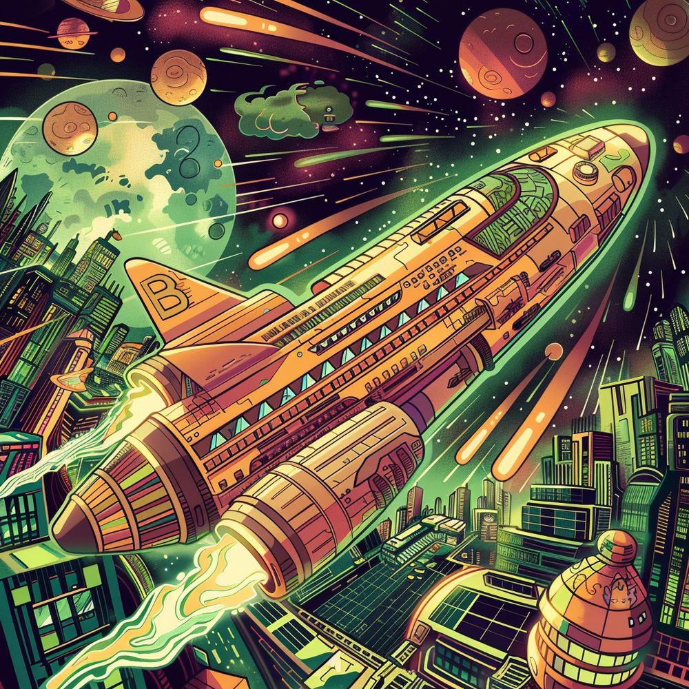Mahter1234's tweet photo. Can't stop, won't stop: Dogecoin defying expectations and gravity. 🚀📈 #CryptoUnleashed #AIart https://t.co/jiyo5uOakV