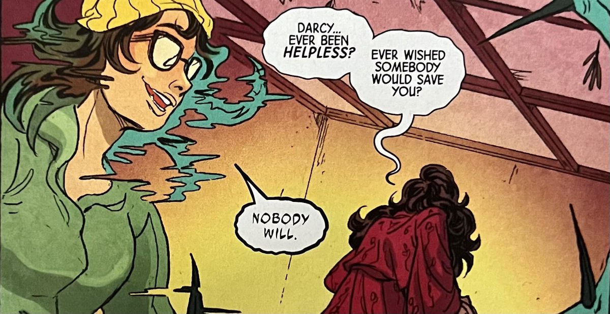 from “Witch House”, story by Sarah Rees Brennan, pencils & inks by Arielle Jovellanos, in Women of Marvel #1 (2024) #Comics #ScarletWitch @sarahreesbrenna @joviellety