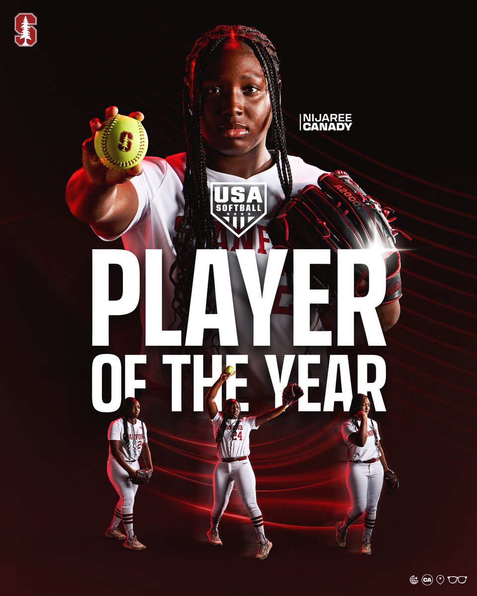 AINT NOBODY BETTER Your 2024 @USASoftball Collegiate Player of the Year: NiJaree Canady! #GoStanford