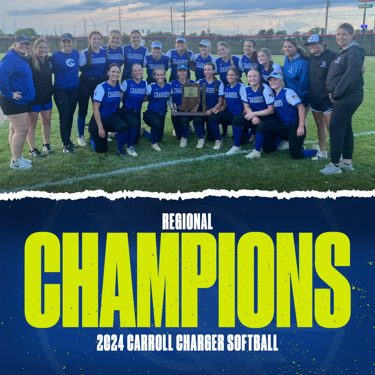 FINAL SCORE CHARGERS 5 VIKINGS 4 W - DANLEY 2B - CRAKER, FULLER RBI - CRAKER, DANLEY 2 #WeAreCarroll |#ChargingOnToVictory | #HereComeTheChargers | #GoChargers | #LIFT | #BEDUCKS