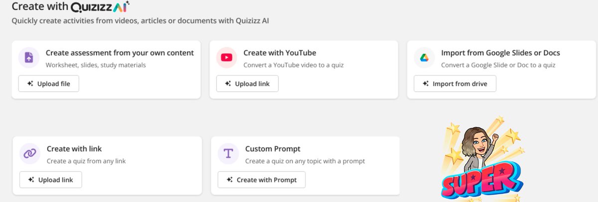Jen Layden (@layden_jen) on Twitter photo You can create quizzes from literally anything: YouTube videos, PDFs, websites, and more! bit.ly/3O5Xebq
<a href="/quizizz/">Wayground (formerly Quizizz)</a>
#youcanwithQuizizz <a href="/AlanaColabella/">Alana Colabella</a>
📷 You can create quizzes from literally anything: YouTube videos, PDFs, websites, and more! bit.ly/3O5Xebq
<a href="/quizizz/">Wayground (formerly Quizizz)</a>
#youcanwithQuizizz <a href="/AlanaColabella/">Alana Colabella</a>
📷