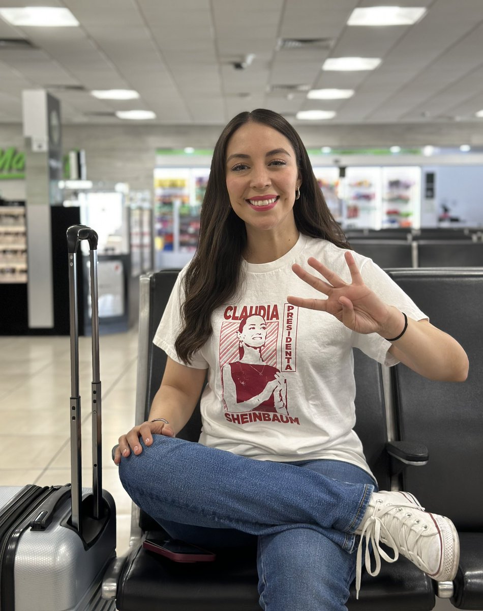 ¡MAÑANA LLENAREMOS EL ZÓCALO para acompañar a la Dra. Claudia Sheinbaum en su cierre de campaña y el 2 de junio ¡ARRASAREMOS EN LAS URNAS! ¡Vámonos! ✈️