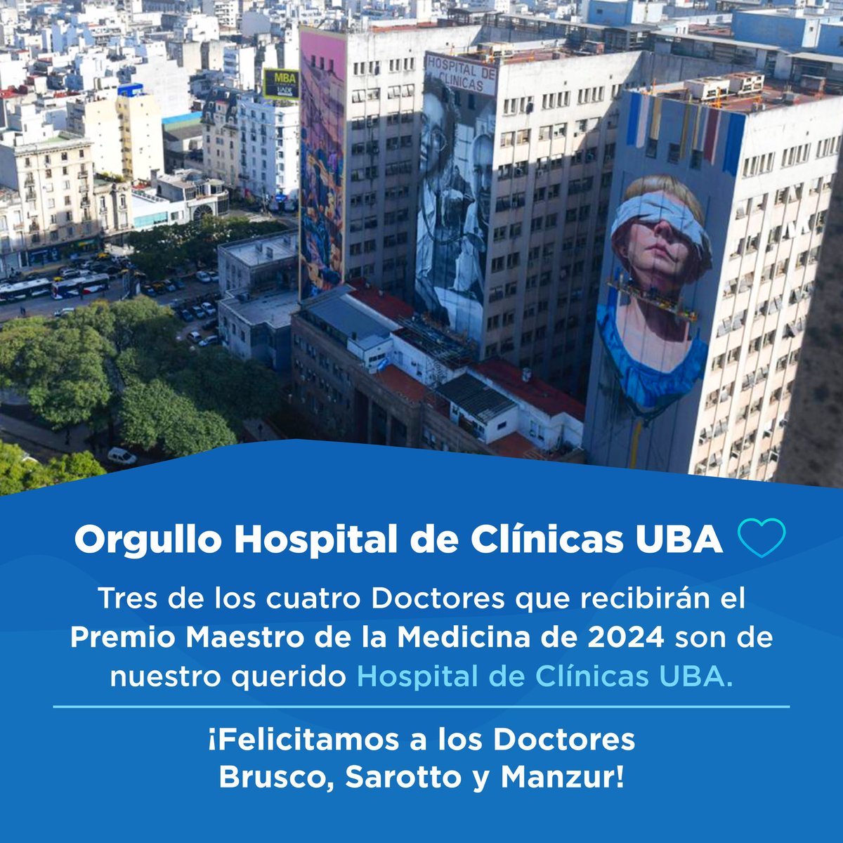 #felicitaciones A nuestro Director y Actual Decano de la Facultad De Ciencias Médicas UBA Prof. Dr. <a href="/IgnacioBrusco/">Ignacio Brusco</a>. #orgulloUBA