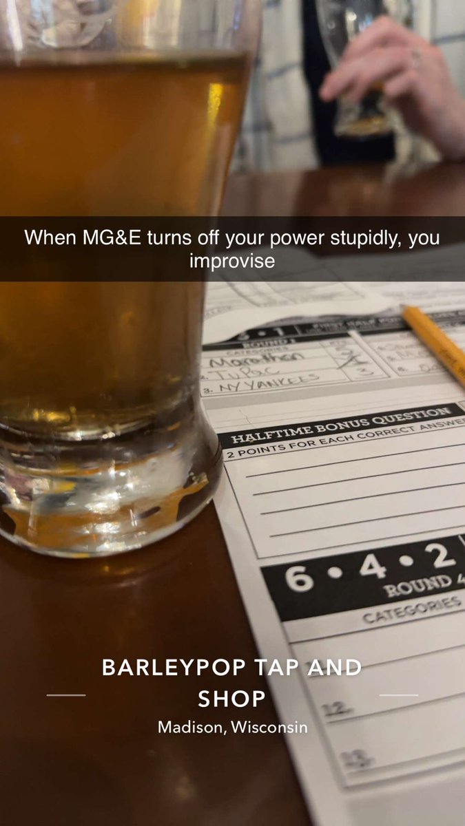 MyBeerAdventure's tweet photo. At a time where #MGE is working to restore power across the #Madison #Wisconsin area, I’m baffled why they would think today was the best time to turn off the power of a household for a billing dispute over 4 years old of a tenant who no longer lives in the building. @MGEMadison https://t.co/0VebhbeE8s