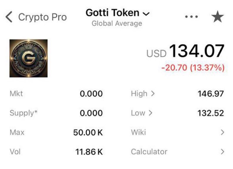 GOTTI listed on <a href="/CryptoProApp/">Crypto Pro - Portfolio Tracker</a> 👍

cryptotracker.com/price/gotti-to…

#GottiToken #GOTTI