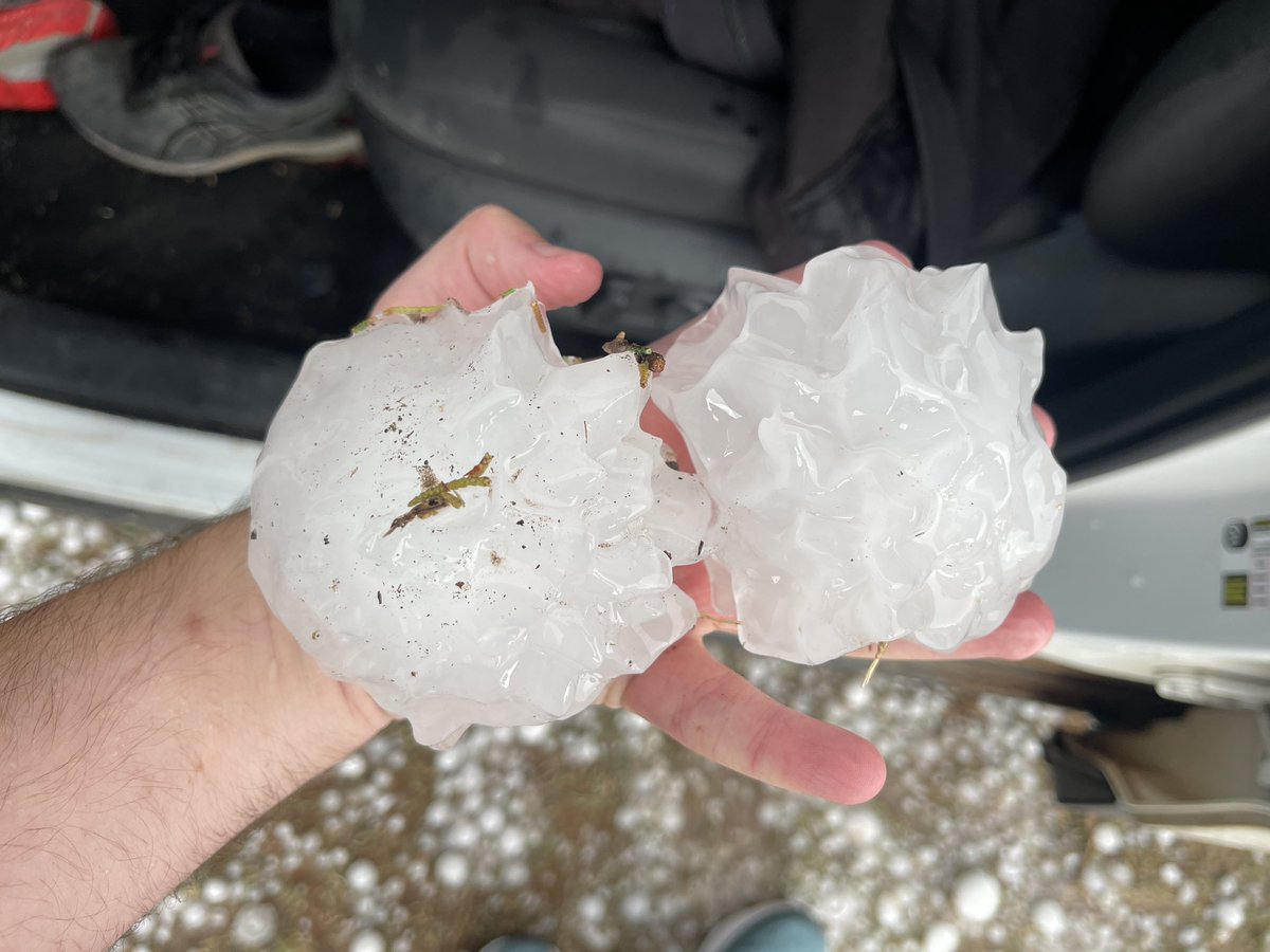 Thomas Hinterdorfer (@hinto62) on Twitter photo MONSTER 4-5 inch hailstones NE of Whiteface, TX at about 6:30pm CDT <a href="/NWSLubbock/">NWS Lubbock</a> #levelland #TXwx MONSTER 4-5 inch hailstones NE of Whiteface, TX at about 6:30pm CDT <a href="/NWSLubbock/">NWS Lubbock</a> #levelland #TXwx
